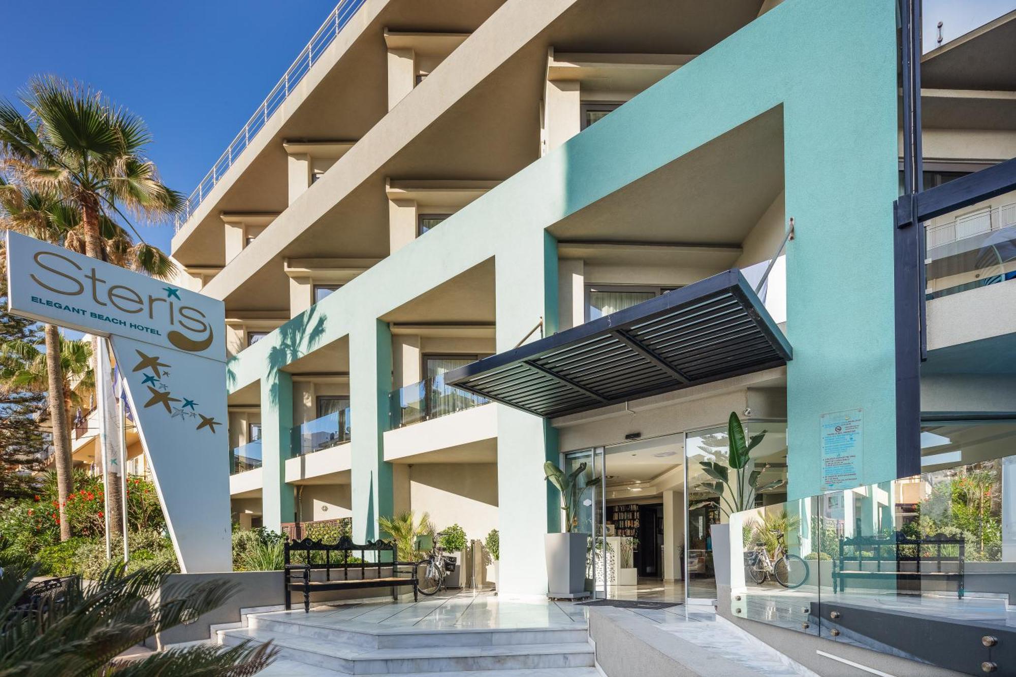 Steris Elegant Beach Hotel & Apartments 레팀노 외부 사진