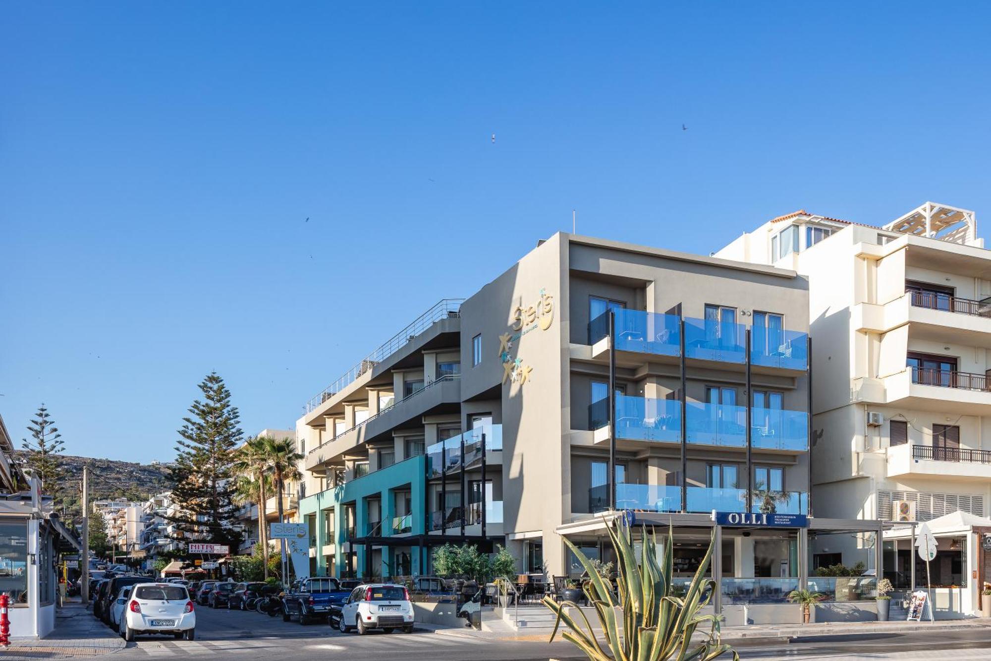 Steris Elegant Beach Hotel & Apartments 레팀노 외부 사진