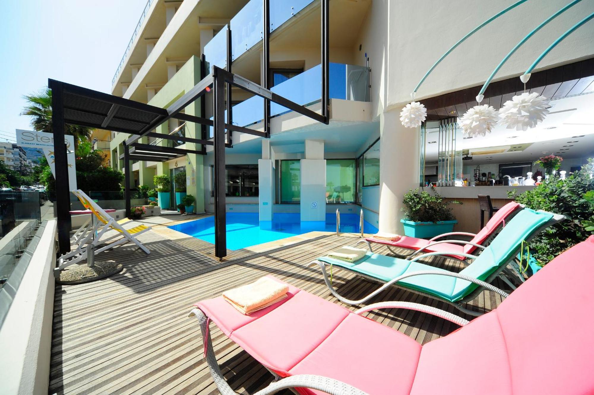 Steris Elegant Beach Hotel & Apartments 레팀노 외부 사진